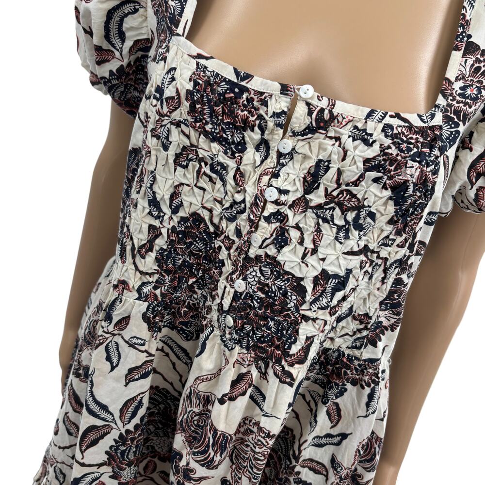 House of Harlow 1960 Floral Peasant Puff Sleeve Dress - Picture 6 of 12